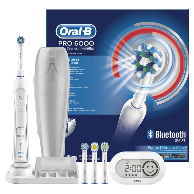 Electric Toothbrush Oral-B PRO 6000 Smart Series 53019140 Home Appliances  Personal Care Appliance Beauty Health Bathroom oral hygiene - AliExpress