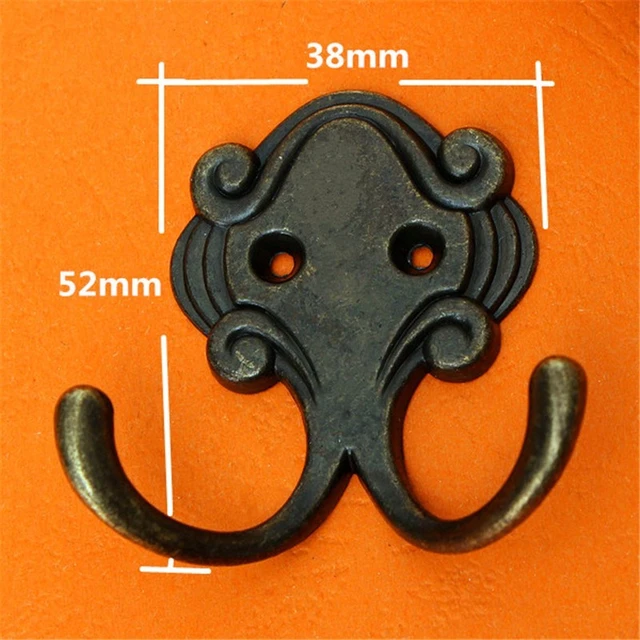 10Pcs gancio appendiabiti Vintage in lega di zinco antico gancio a parete  per appendiabiti cappello ganci appesi con viti - AliExpress