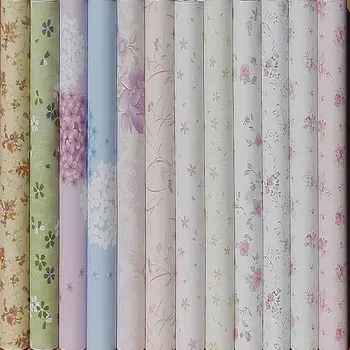 

10m*45cm PVC wallpaper self-adhesive waterproof rural small flowers student dormitory wallpaper house renovation baby bedroom