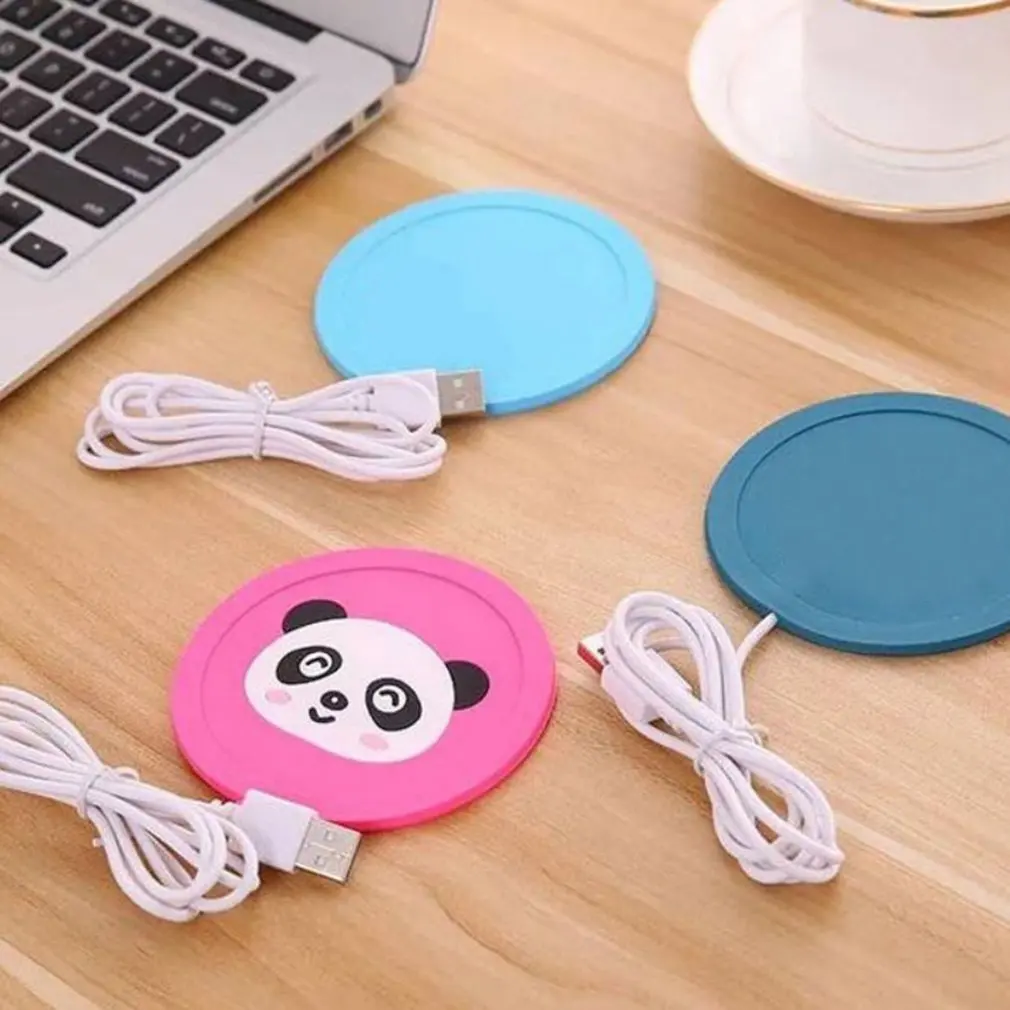 Мультяшная чашка для чая, кофе, кружка, коврик, грелка, USB питание, нагревательная чашка, коврик, подставка для напитков