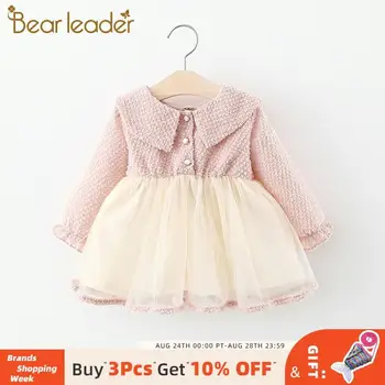 

Bear Leader Girls Baby Mesh Cute Dresses 2020 New Fashion Toddler Kids Princess Dress Sweet Costumes Newborn Baby Clothing