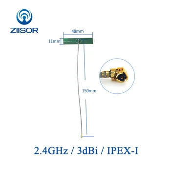 

10pcs 2.4 GHz Internal Antenna 2.4G PCB Wifi Antenna IPEX IPX Built in Bluebooth Antena Omni 2400M Aerial TX2400-PCB-4811