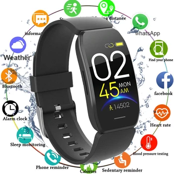 

New Smart Band Waterproof Heart Rate Monitor Fitness Tracker Watch Men Women Fitness Bracelet Blood Pressure Pedometer Wristband