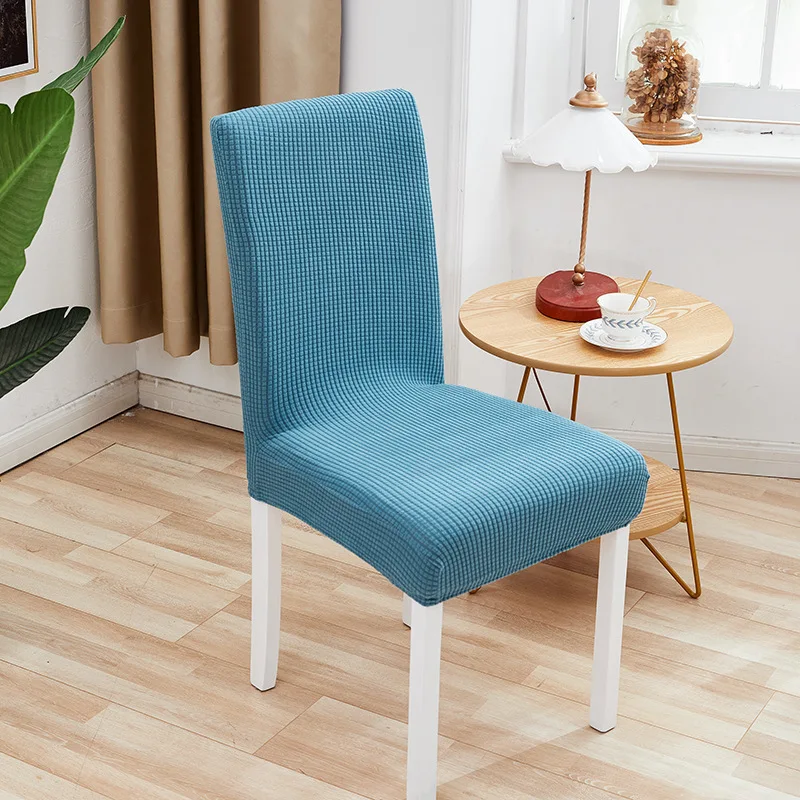 4 piezas / 6 piezas Funda de silla de fibra de poliéster elástica Funda de taburete Funda antiincrustante para silla de restaurante de hotel