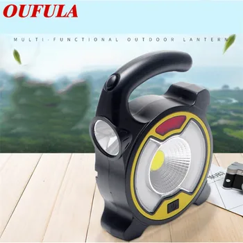 

OUFULA Outdoor COB Solar Portable Lantern Tent USB Charging Warning Light Camping Emergency Flashlight Horse Light
