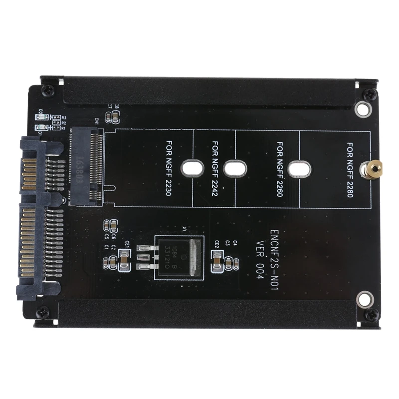 Черный чехол CY B + м гнездо 2 M.2 NGFF (SATA) SSD до 5 SATA адаптер для 2230/2242/2260/2280 мм M2 SSD| |