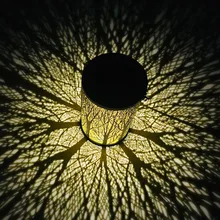 25# античный солярный фонарь, атмосферный свет, внутренний настольный свет, металлический водонепроницаемый наружный газон, фонарь для ландшафтного сада Светодиодный декоративный светильник