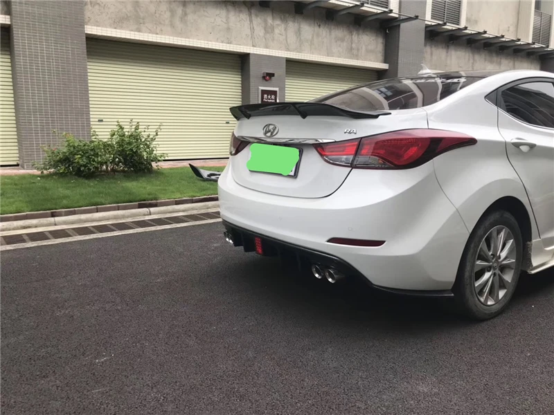 Для hyundai Elantra Avante спойлер из углеродного волокна/FRP Грунтовка заднего крыла r-типа спортивные аксессуары 2012- года