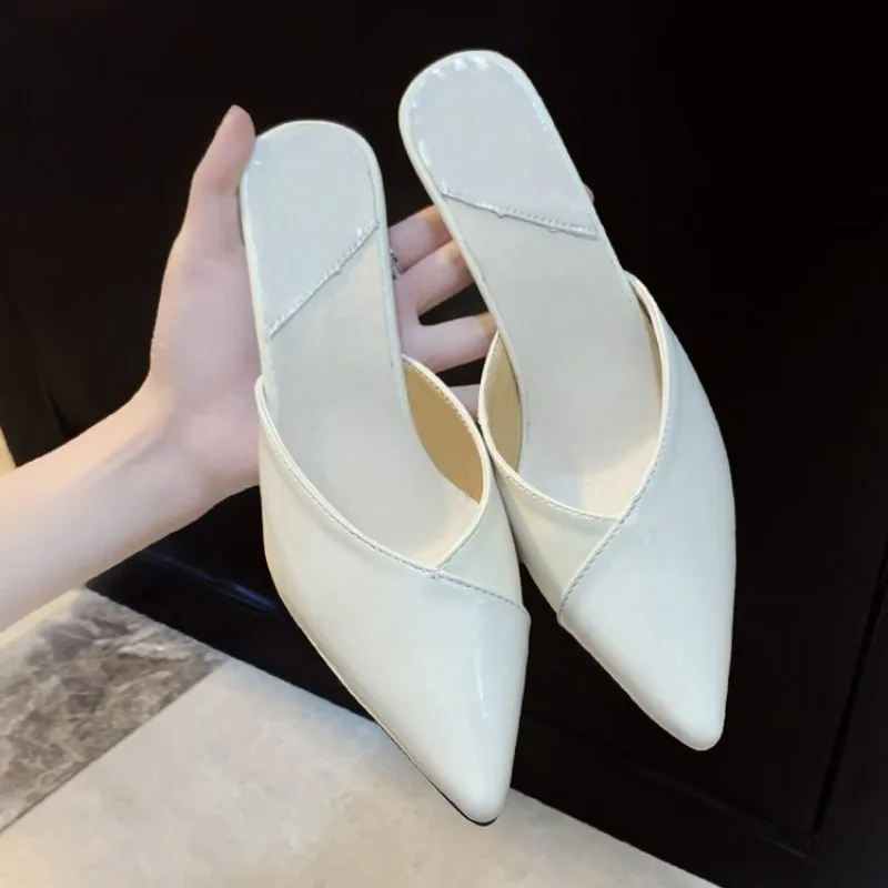 

Summer New Woman Pointed Heels Party Sexy Toes Women's Stiletto Sandals Refreshing Simple Ladies Slipper