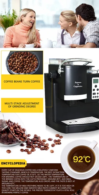 Office Coffee Machine Touch Screen Fully Automatic Coffee Maker With G – AJ  Luxuries