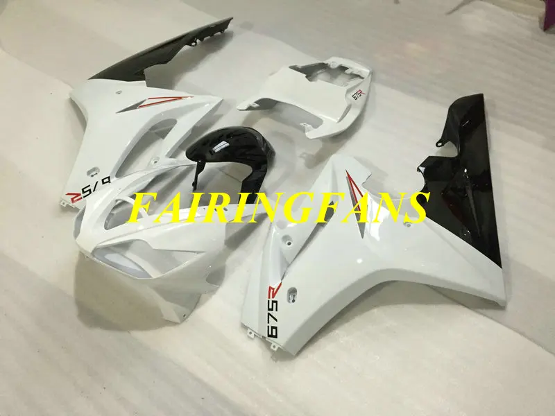 Инъекции Обтекатели на кузов для Triumph Daytona 675 06 07 09 DAYTONA 675 2006 2007 2008 Белый обтекатель средства ухода за кожей комплект+ подарки DW11