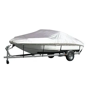 

20-22FT 210D Waterproof Durable Anti-UV Gray Boat Cover Boat Mooring Trailering Protector Car Covers Exterior Accessories auto c