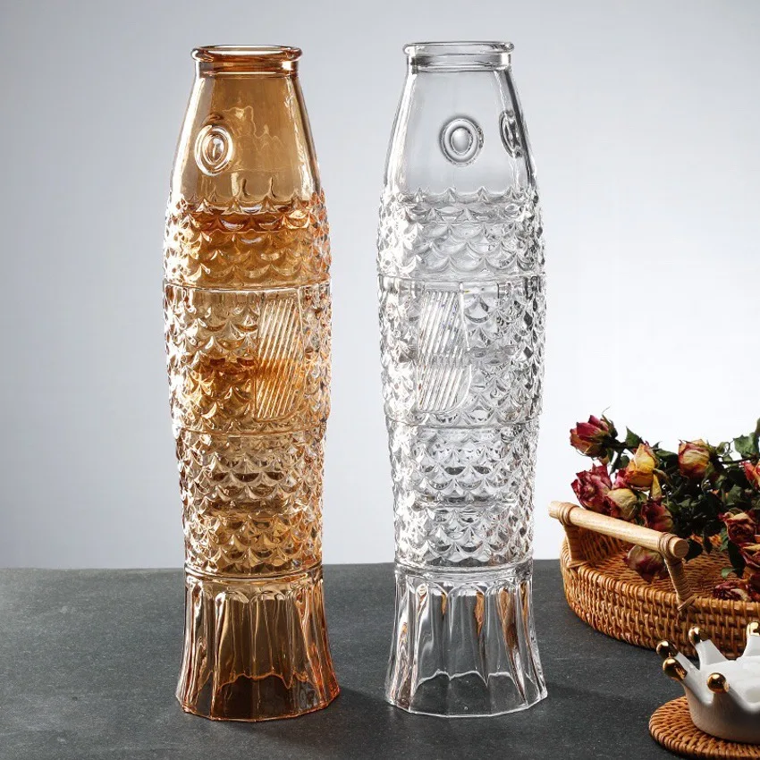 4pcs/set Stackable Koi Fish Glass Cup Fish Shaped Glass Set Stackable ...