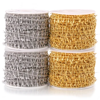 

1 Meter Stainless Steel Gold Feet Clips Curb Chains for Anklet Necklace Jewelry Making DIY Handcrafts Supplies Jewelry Making