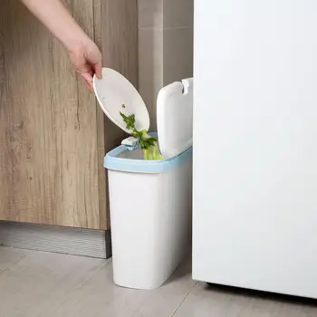 

Narrow Type Classification Trash Cans Bathroom Toilet Paper Basket Household Living Room Bedroom Waste Bins With Lid