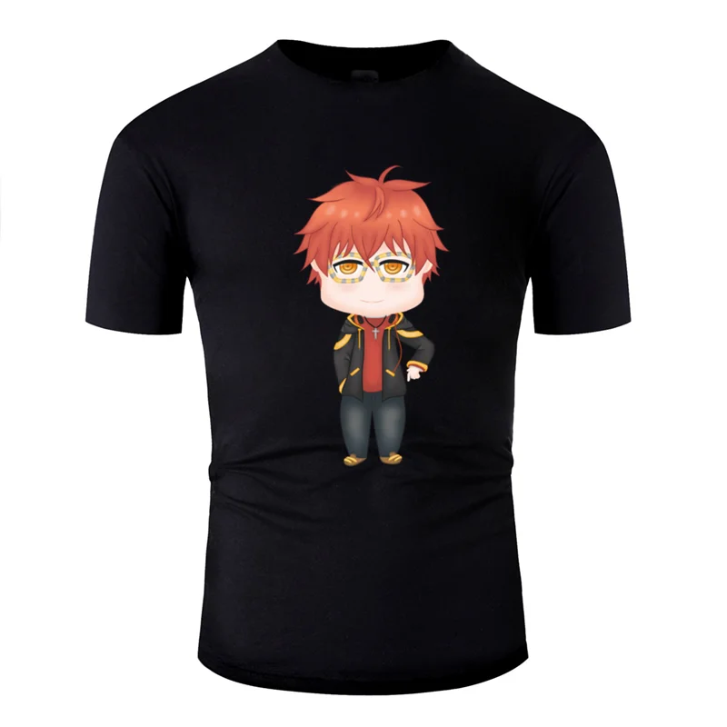 Принт Повседневное 707 chibi футболка мужской Классические однотонные ботинки с острым носком Большие размеры S~ 5xl Винтаж Мужская футболка хлопок шуточные футболки
