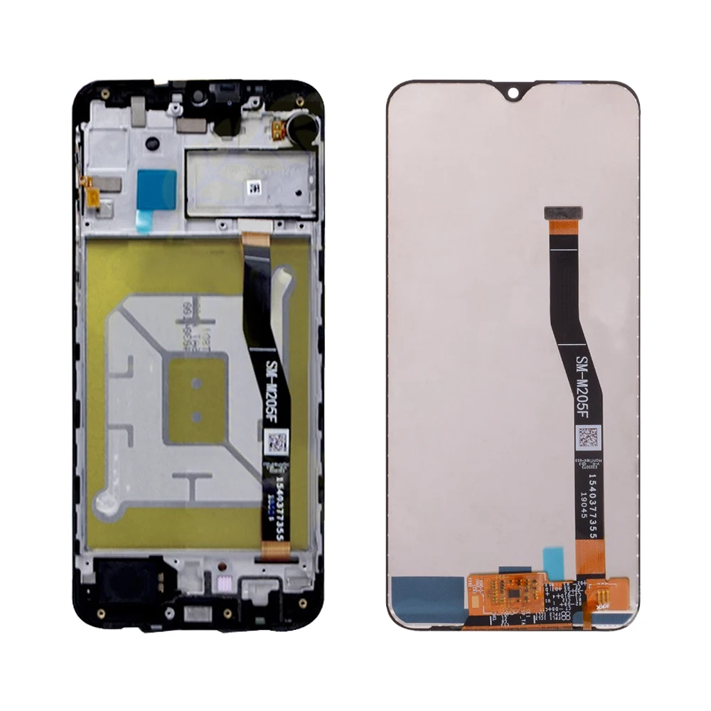6," экран для samsung Galaxy M20 lcd сенсорный экран дигитайзер в сборе для samsung M20 дисплей с рамкой Замена SM-M205 lcd