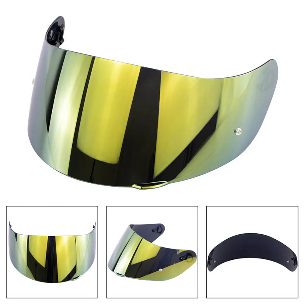 Helmet Visor For AGV K5 K3 SV Motorcycle Detachable Helmet Glasses Motorbike Helmet Lens Motocross Full Face Visor - Цвет: Gold