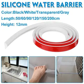 

200cm Bathroom Water Stopper Water Partition Dry&Wet Separation Flood Barrier Rubber Dam Silicon Water Blocker Don't Slip