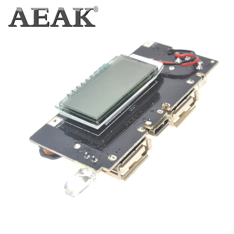 Двойной USB 5 в 1 а 18650 Мобильный Внешний аккумулятор зарядное устройство PCB модуль
