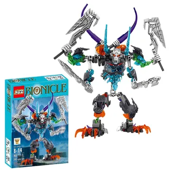 

711-1 Bionicle Mask Castor Skeleton King Compatible With Lepining 71306 Building Block Toys For Children