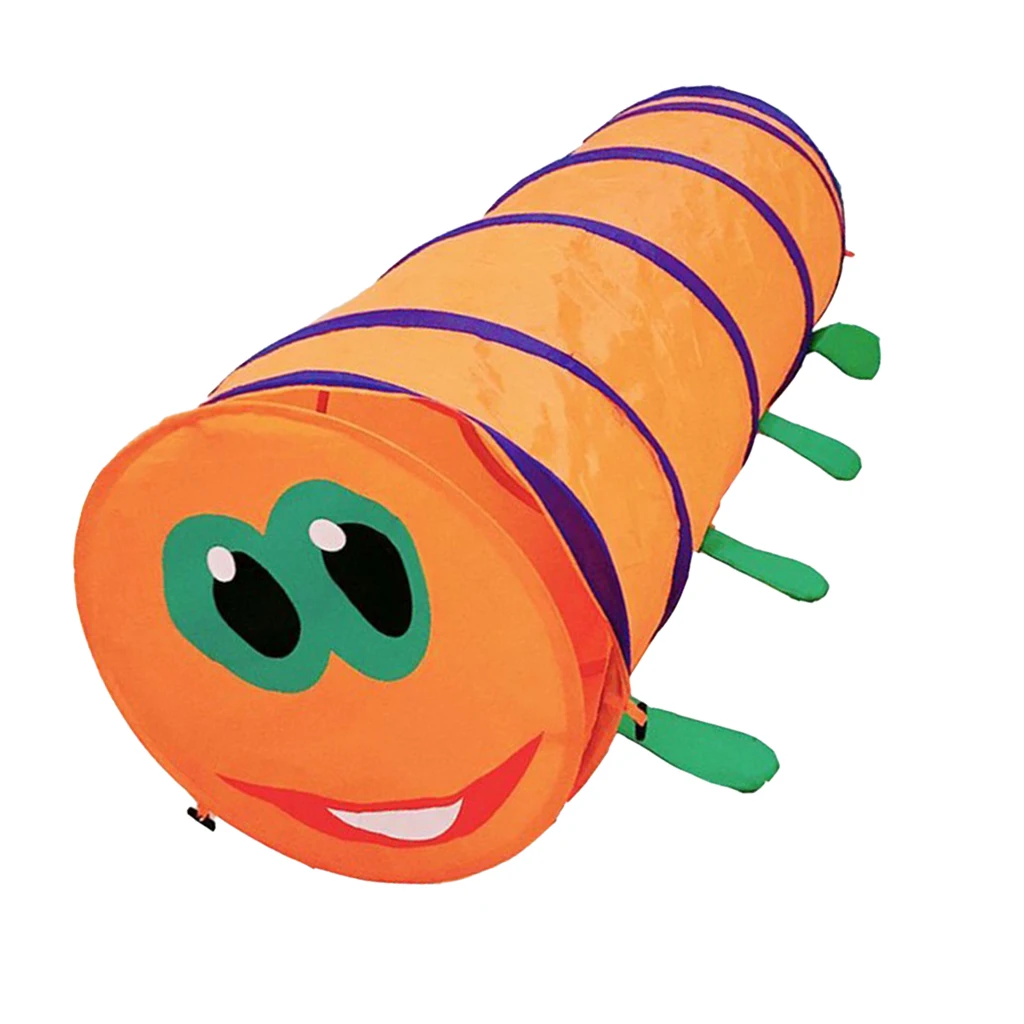 Portable Crawl Tunnel Caterpillar Play Tent Toy for Kids Toddlers Infants Indoor and Outdoors, 5 Foot Long
