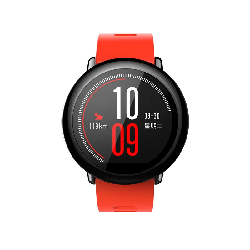 Русский Amazfit Pace умные часы Amazfit умные часы Bluetooth Музыка gps информация толчок сердечного ритма для Xiaomi телефон redmi 7 IOS - Цвет: Red