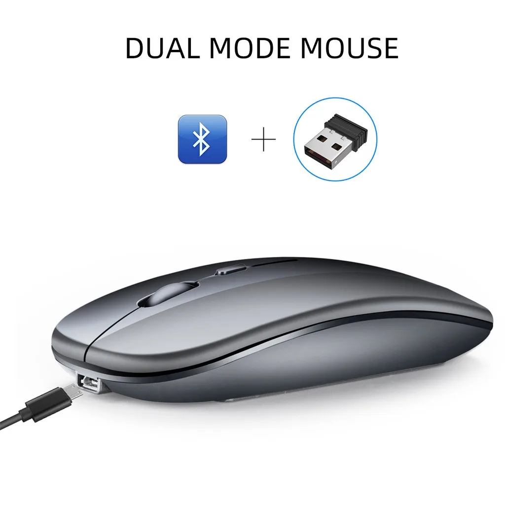 Мышь Raton с двойным режимом беспроводной Bluetooth 5,0 точек/дюйм USB для ПК ноутбука геймера компьютерные мыши Sem Fio Inalambrico Ordenador 19Sep