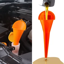 Entonnoir en plastique à longue bouche pour voiture, outils anti éclaboussures pour remplissage d'essence, d'huile, de carburant, de moto, accessoires de voiture 