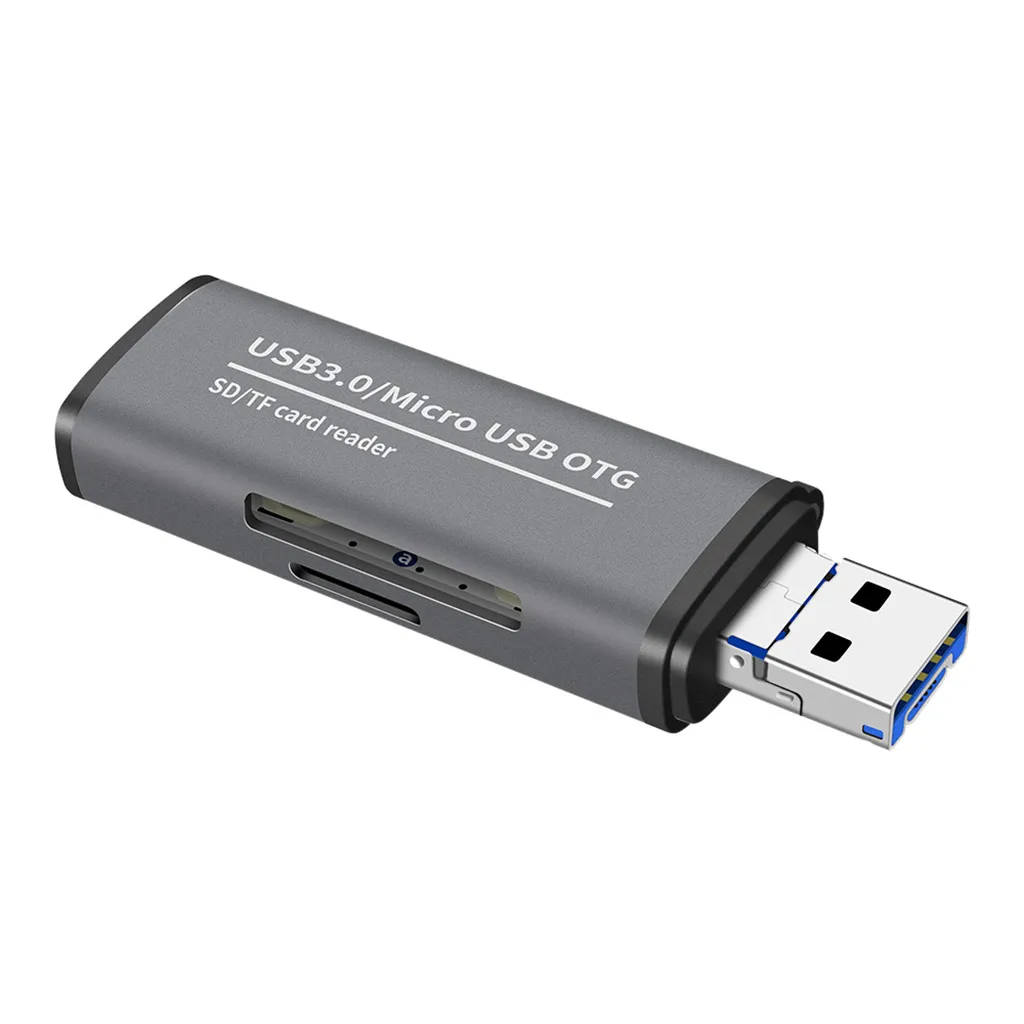 Кард-ридер портативный OTG Многофункциональный кард-ридер USB 3,0/Micro USB TF sd-карта адаптер Телефон блок вилка быстрые карты Read-L819
