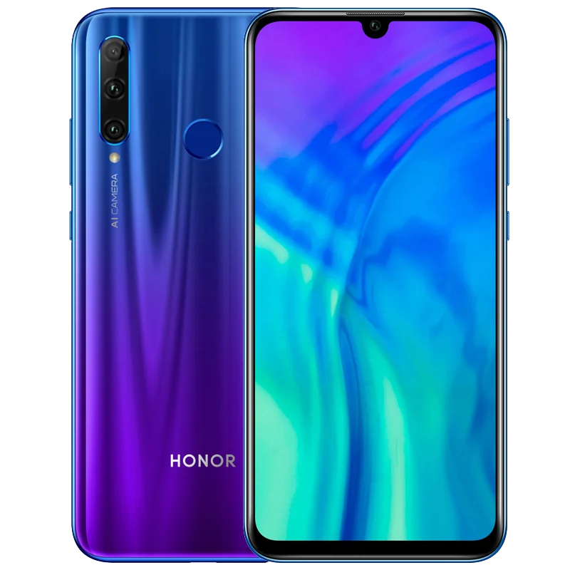 Мобильный телефон honor 20i honor 10i с глобальной ПЗУ 6,21 дюйма, Android 9,0, разблокировка лица, Смартфон honor 20 lite