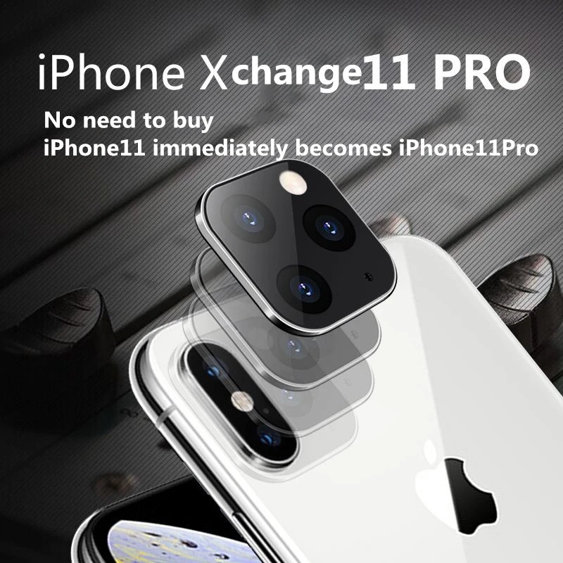 Фотообъектив для IPhone X XS Max 10 Seconds Change 11 Pro защита объектива камеры металлическое