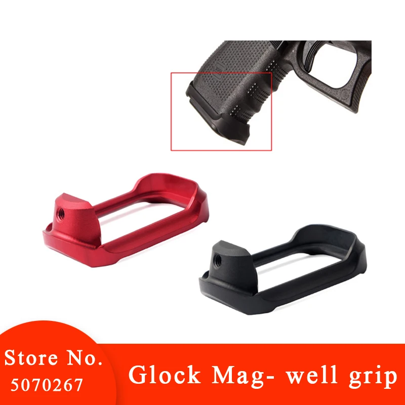 Тактическая алюминиевая основа с ЧПУ Glock Mag Well Magwell Grip Adater для охоты Глок