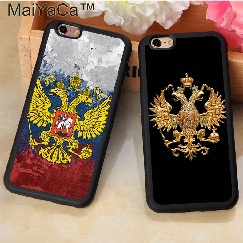 Чехол MaiYaCa с логотипом герба оружия российским флагом для iphone 12 mini 11 Pro MAX X XR XS SE 2020