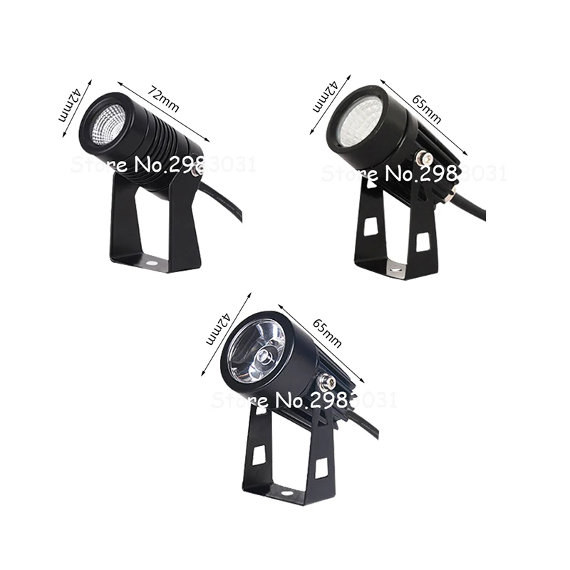 1W 3W 5W Outdoor Garden Landscape Light 220V 110V 12V LED Lawn Lamp COB Waterproof Lighting Led Light Garden Path Spotlights 3