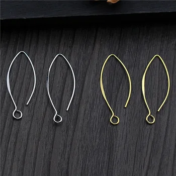 

1pair Fashion 925 Sterling Silver Earring Hooks Simple Silver Earbob Wire Hook Components DIY Women Jewelry Findings Supplier