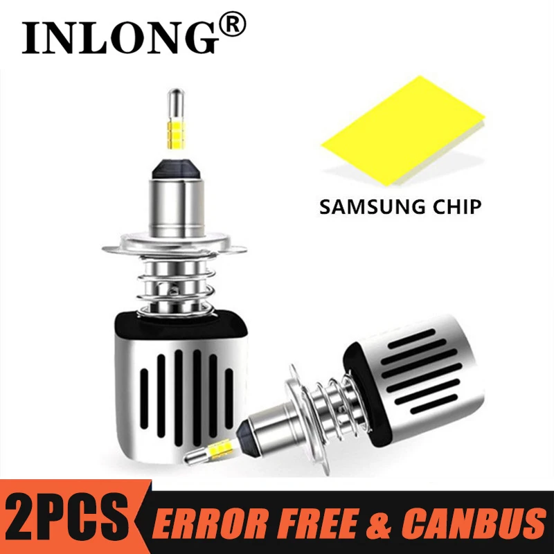INLONG H1 D2S Светодиодная лампа для Фар H4 H7 H11 H9 H8 D1S D3S 9006 HB4 hb3 D4S SAMSUNG CSP 60W 16000LM фара