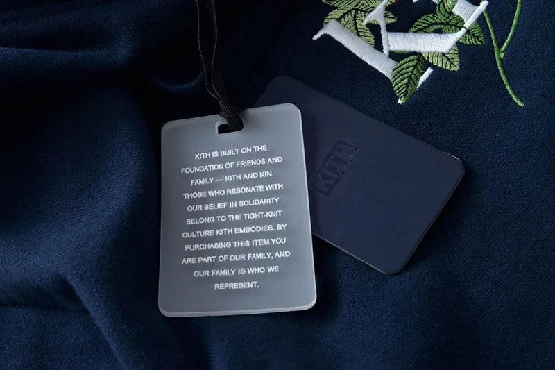 Реальное изображение KITH Толстовка Пуловер Мода хлопок высокое качество KITH толстовки черный красный розовый вышивка KITH толстовки