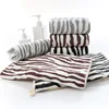 T237A Nice Zebra stripe Microfiber water Absorbent 70cm*140cm and 34cm*74cm quick dry bath towel and face towel 5