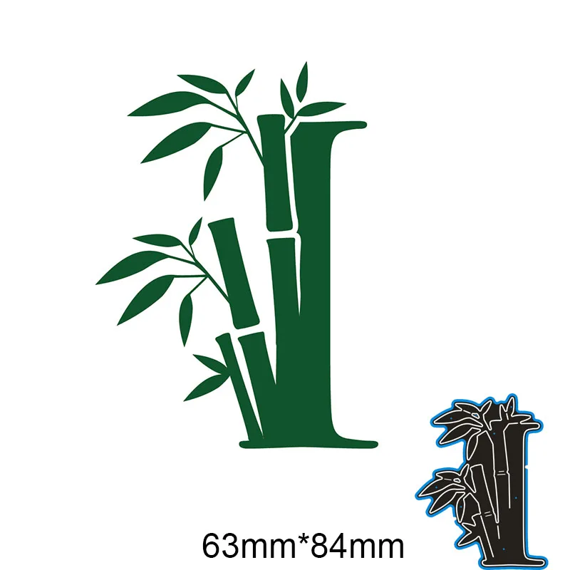 

63*84mm bamboo new Metal Cutting Dies for card DIY Scrapbooking stencil Paper Craft Album template Dies