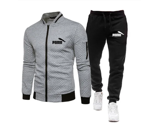 Брендовый мужской спортивный костюм из 2 предметов Мужская зимняя повседневная
