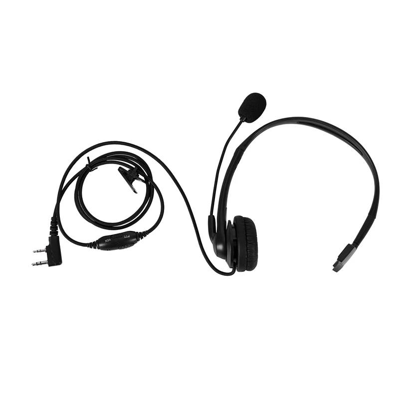 2 PIN PTT микрофон наушники гарнитура для KENWOOD RETEVIS BAOFENG UV5R 5R/888S