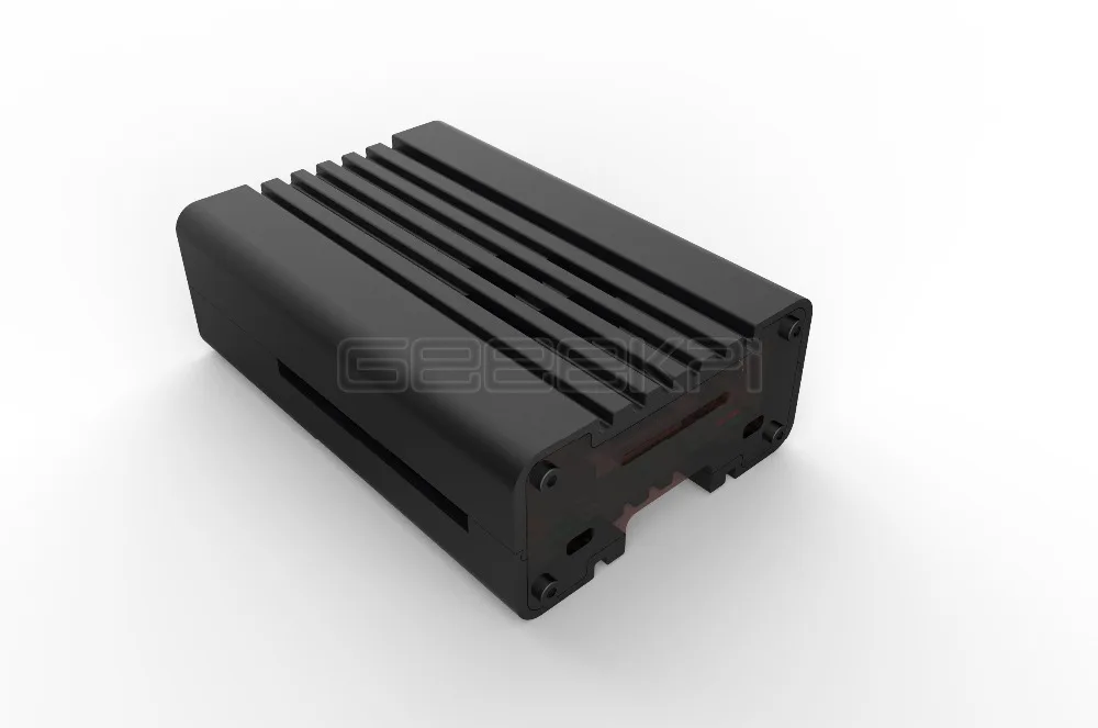 GeeekPi CNC корпус из алюминиевого сплава корпус крышка для Raspberry Pi 4 охлаждающий вентилятор радиаторы для Raspberry Pi 4B