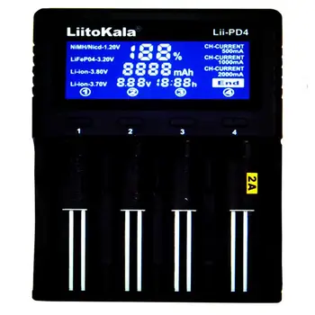 

4 Slots Battery Charger LCD Lithium Battery Multi-use Charger Professional Battery Charger