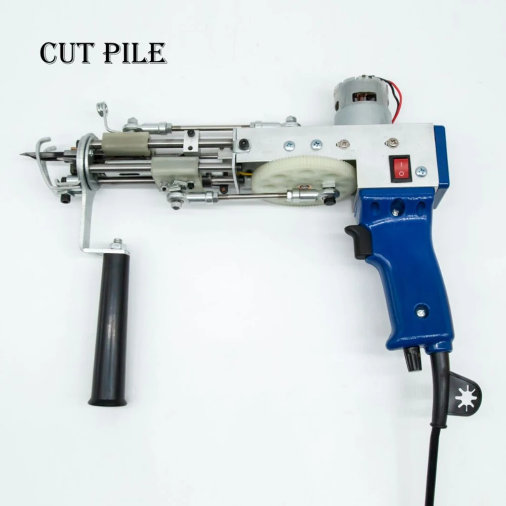 

US/ EU/ UK Plug Electric carpet tufting gun hand gun Carpet weaving flocking machines Loop Pile Cut pile Free Shipping DIY Tools