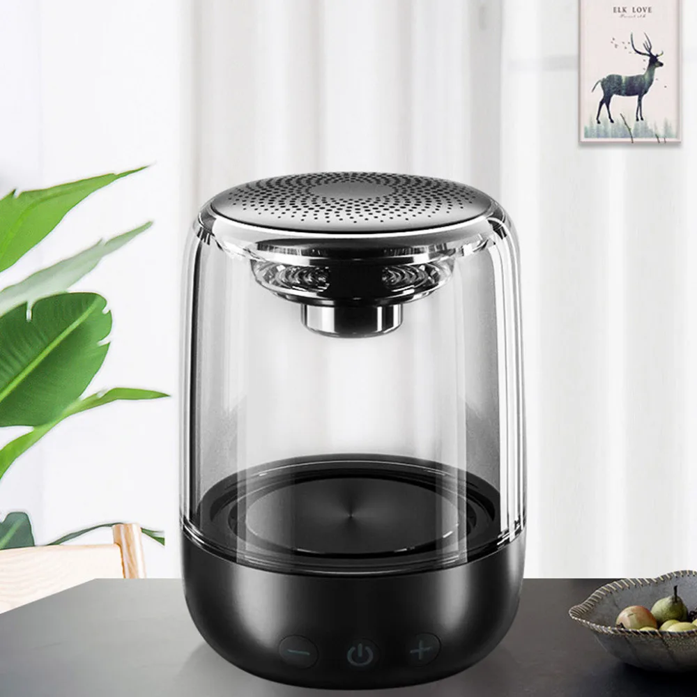 Portable Wireless Transparent RGB LED Blueteeth Speakers HD HiFi Powerful Sound WMic Hands Free Home Outdoor Speaker 40AUG6 (13)