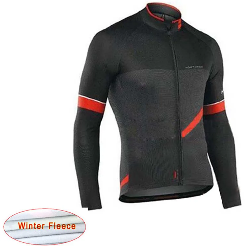 16 NW Cycling Jersey Winter Long sleeve Thermal Fleece Racing Bicycle Mountain MTB Pro team Cycling Clothing Ropa Ciclismo C29 - Color: 16