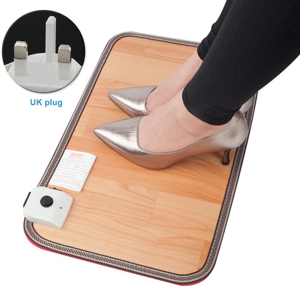 

Electric Heating Home Office Easy Operate Blanket Pad Floor Mat Safe Quick Thermostat Waterproof Foot Warmer Energy Saving