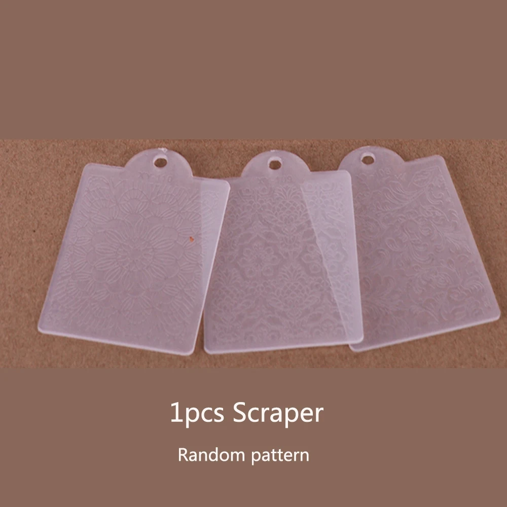 1pcs Scraper 1 шт. Сменная Губка для ногтей, кисть для пудры, блестящие стразы, ручка градиент Омбре, ручка для полировки, штамповка, инструмент для цветения - Цвет: 1pcs Scraper