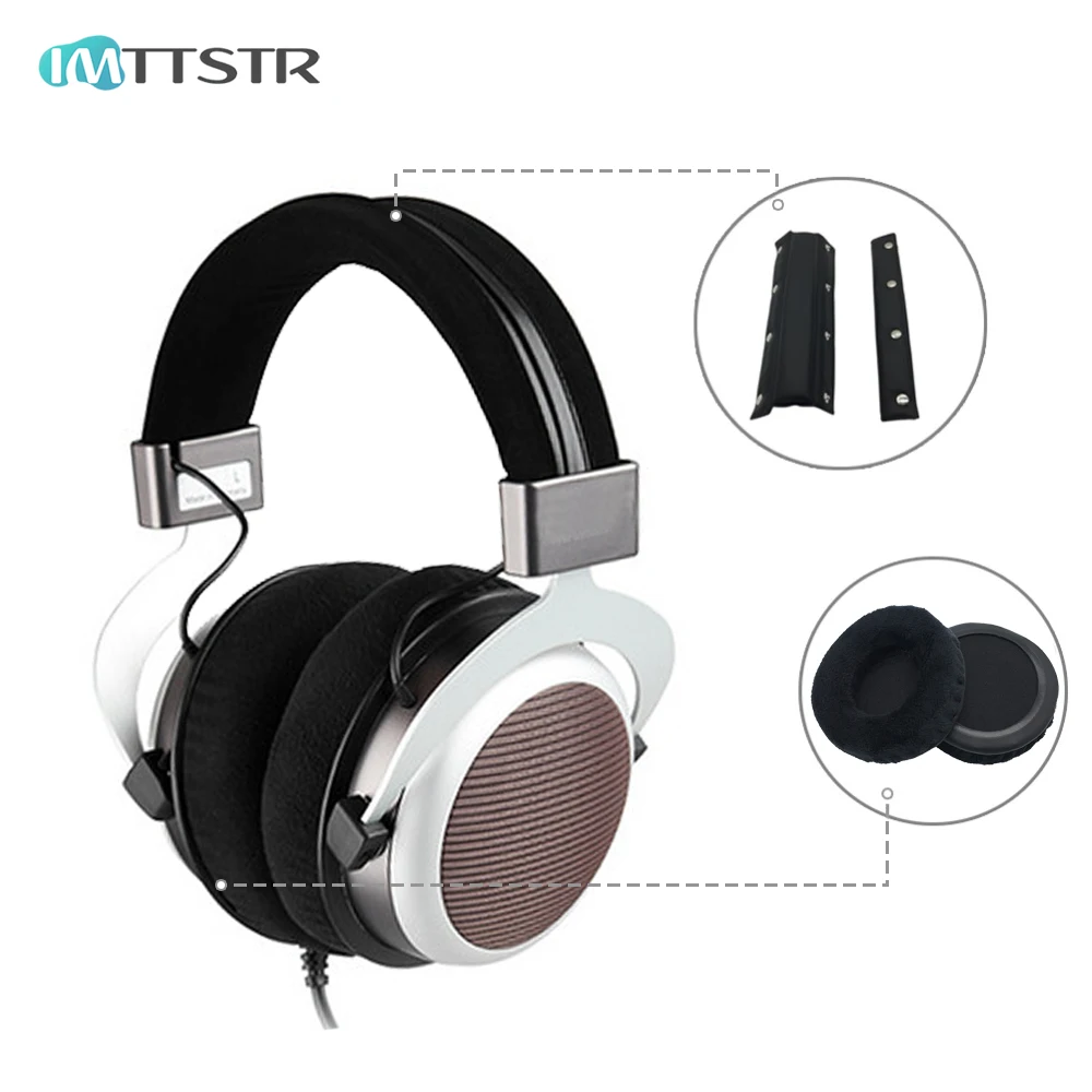 IMTTSTR Universal Headband Ear Pads for Beyerdynamic DT860 T5P T70P T70 T90 Earphones Bumper Cover Cups Replacement Cushion